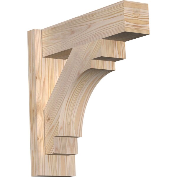 Ekena Millwork Merced Block Smooth Outlooker, Douglas Fir, 5 1/2"W x 18"D x 18"H OUT06X18X18MRC05SDF - main
